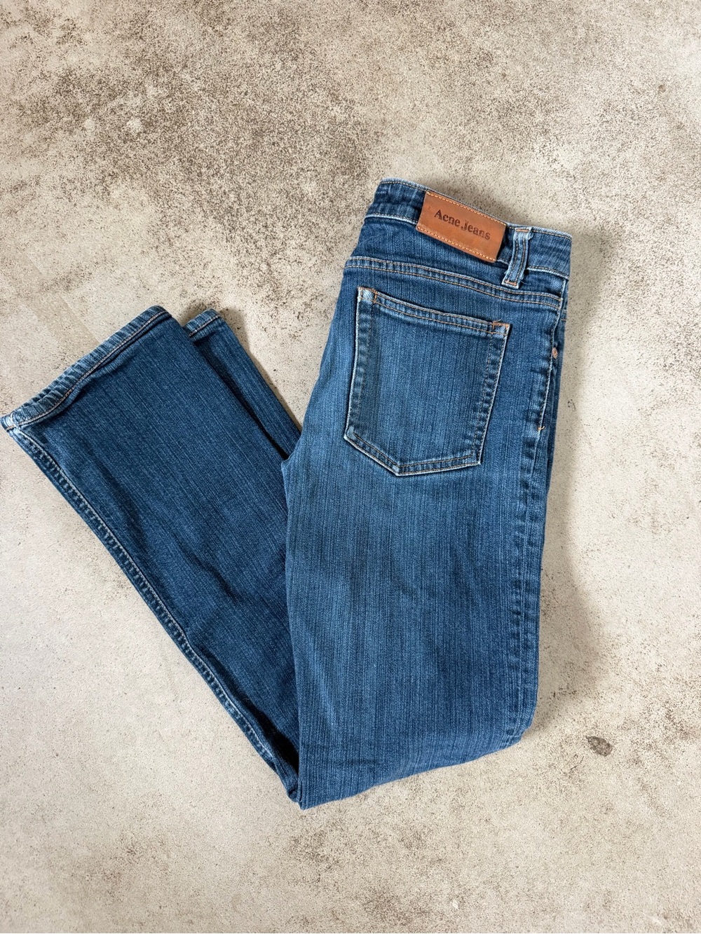 Acne Women's Straight Leg Jeans in Classic Blue